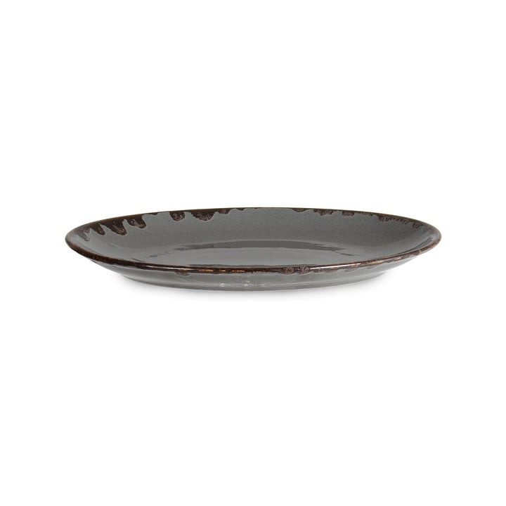 Rinart Grey Elips Oval Platter - 30.6 x 20.2 cm alternate view