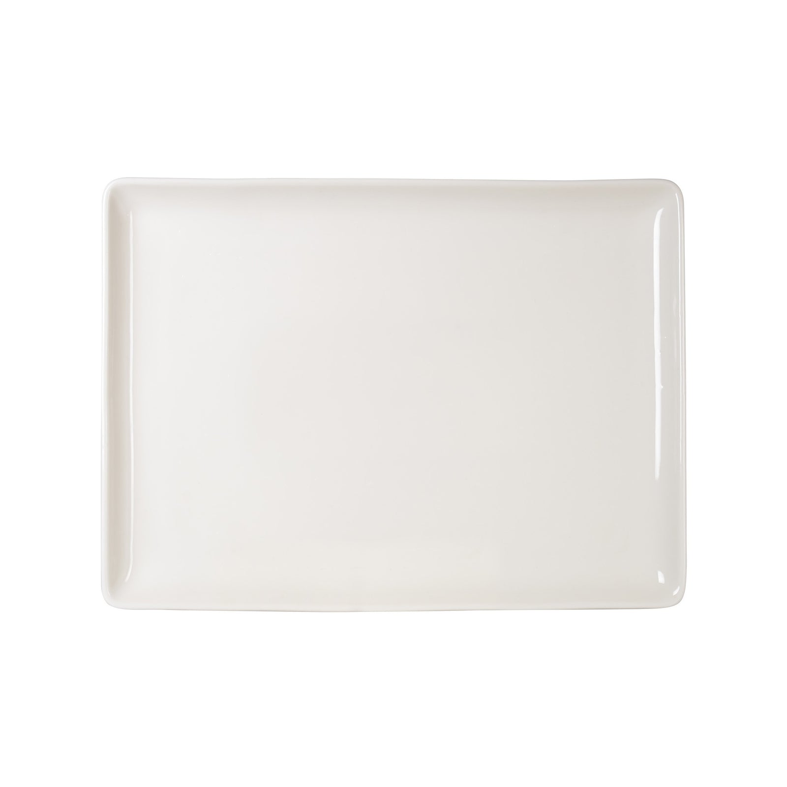 Rinart Flora Cream Flora Rectangular Serving Platter - 24 x 17 cm