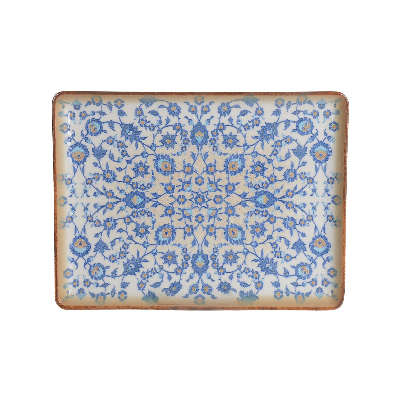 Rinart Tiara Flora Rectangular Serving Platter - 24 x 17 cm