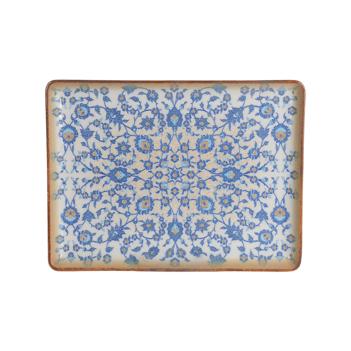 Rinart Tiara Flora Rectangular Serving Platter - 24 x 17 cm