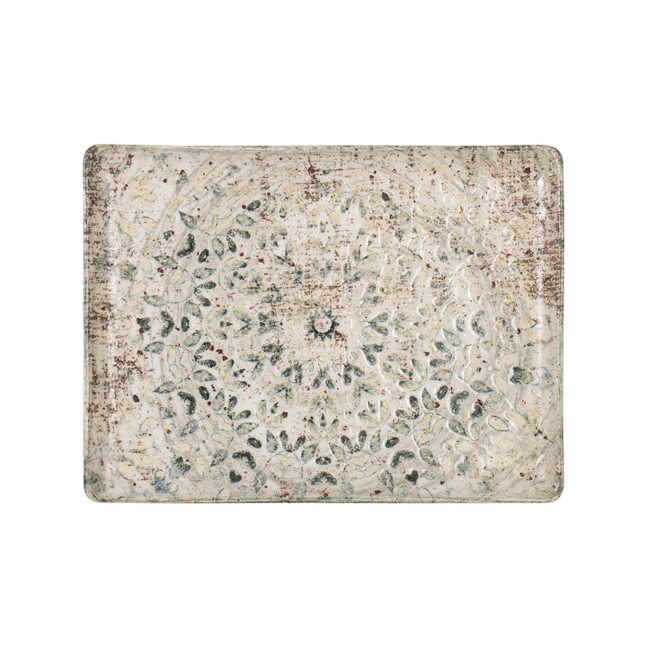 Rinart Fade Flora Rectangular Serving Platter - 30 x 22 cm