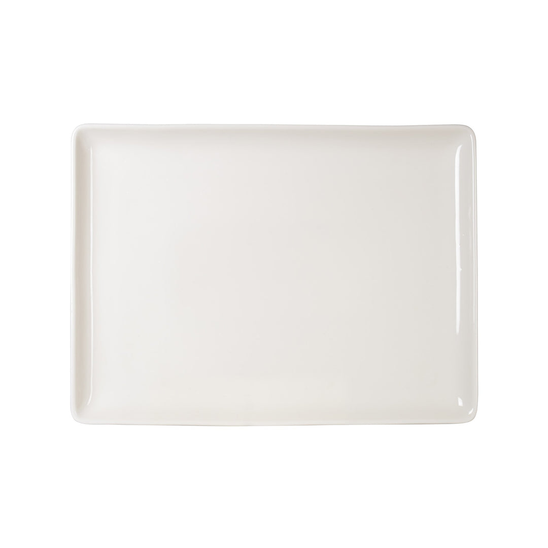 Rinart Flora Cream Flora Rectangular Serving Platter - 30 x 22 cm