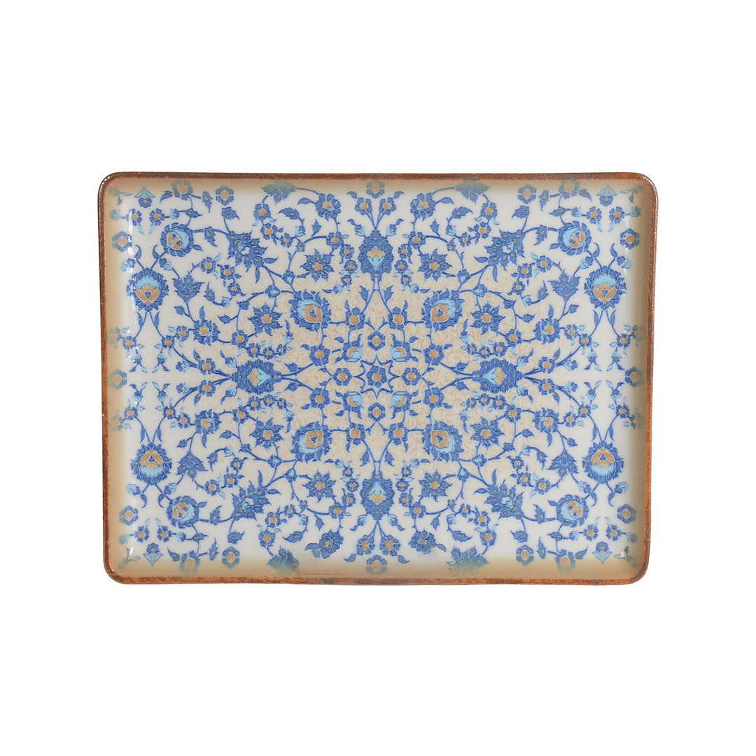 Rinart Tiara Flora Rectangular Serving Platter - 30 x 22 cm