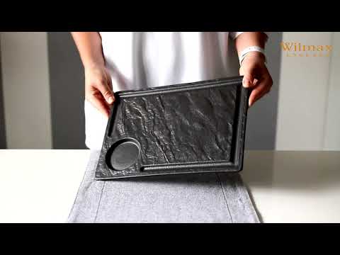 Wilmax Monolith Rectangular Serving Dish – Black – 32.5 × 23 cm