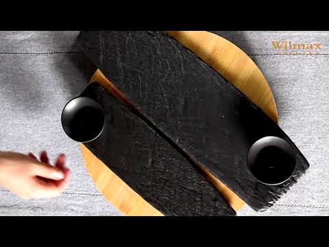 Wilmax Monolith Sauce Dish – Black – 7.5 × 4 cm
