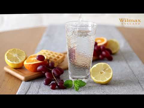 Wilmax Hammered Thermo Glass Tumbler – 320 ml