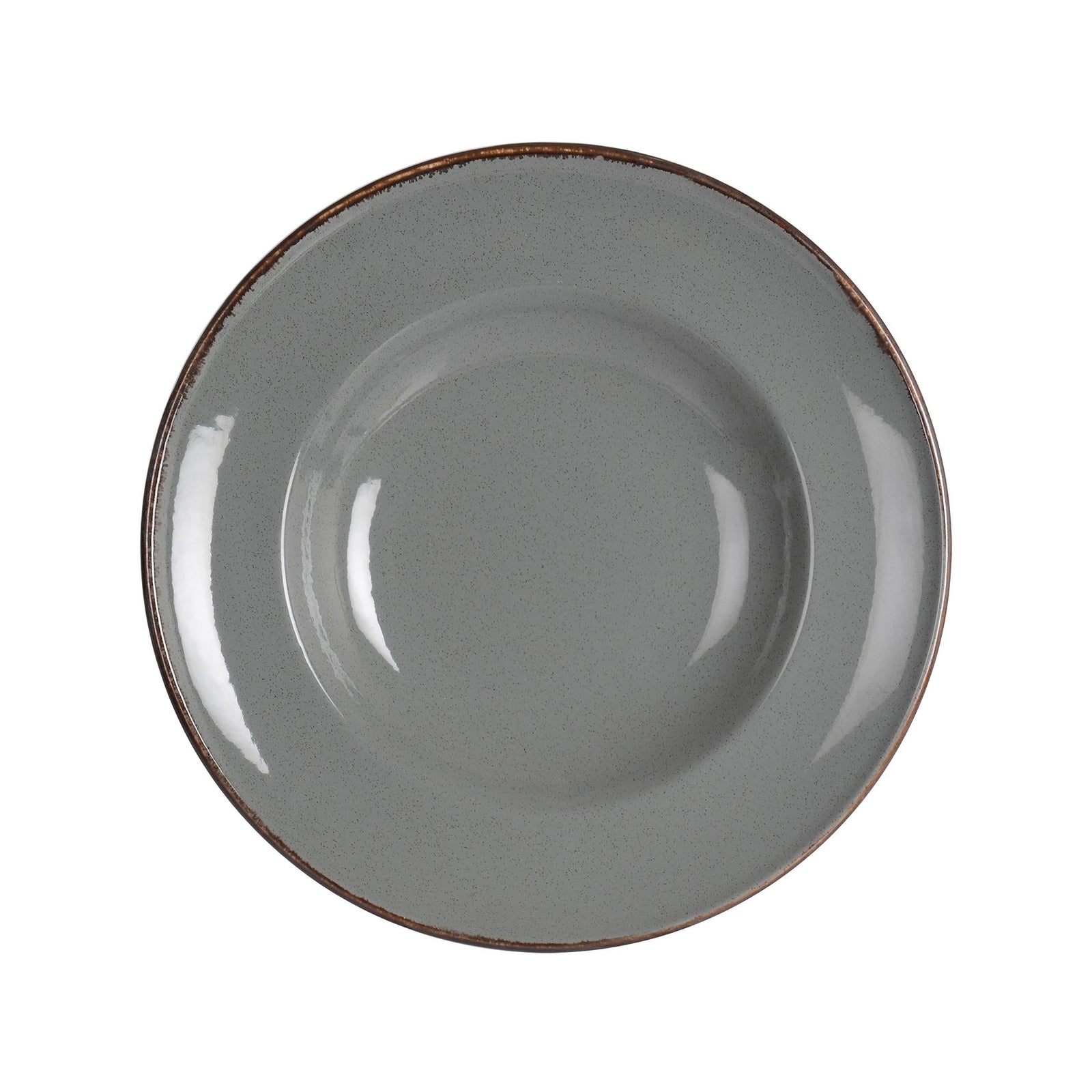 Rinart Grey Valencia Pasta Plate - 27 cm