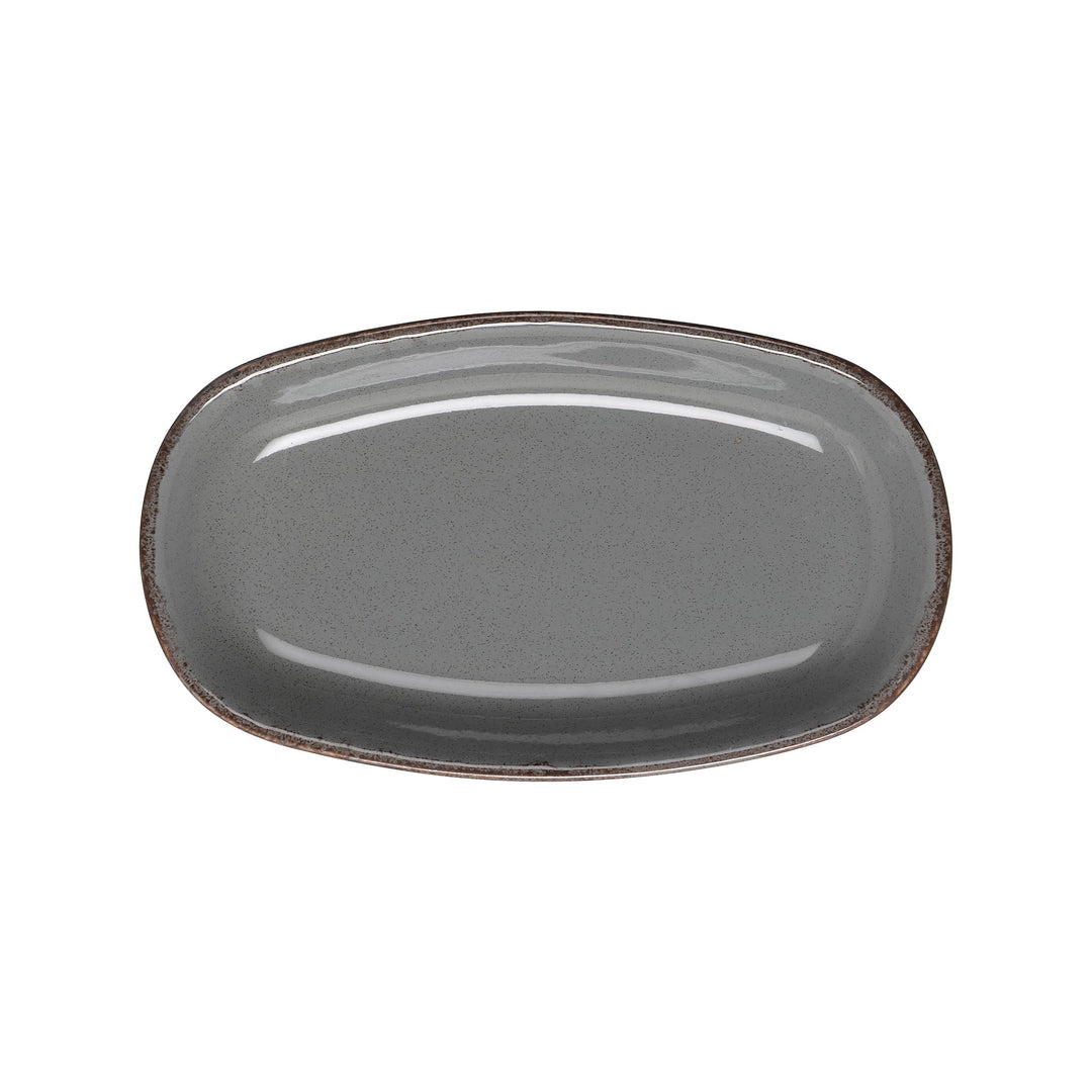 Rinart Grey Valencia Oval Platter - 30.8 x 18.1 cm
