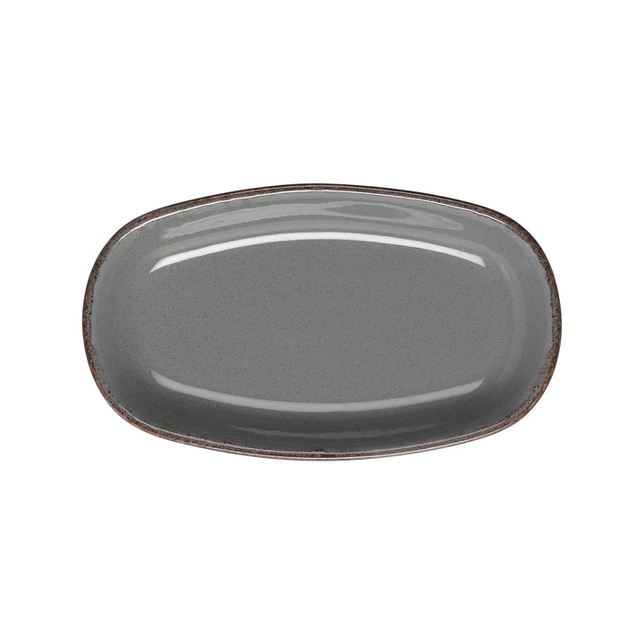 Rinart Grey Valencia Oval Platter - 30.8 x 18.1 cm