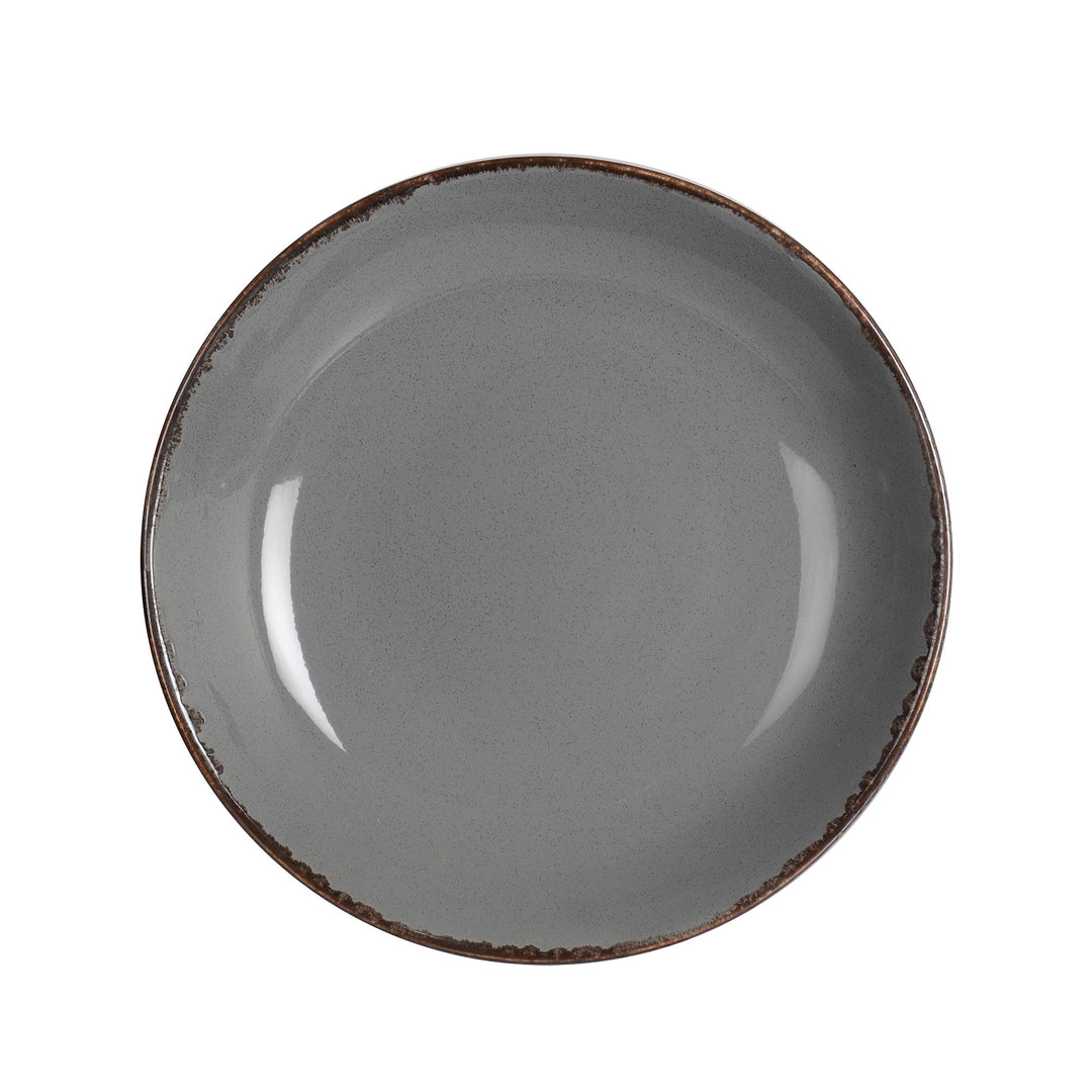 Rinart Grey Venue Deep Plate - 25 cm