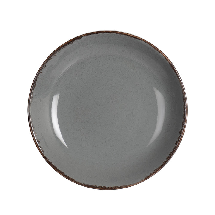 Rinart Grey Venue Deep Plate - 25 cm