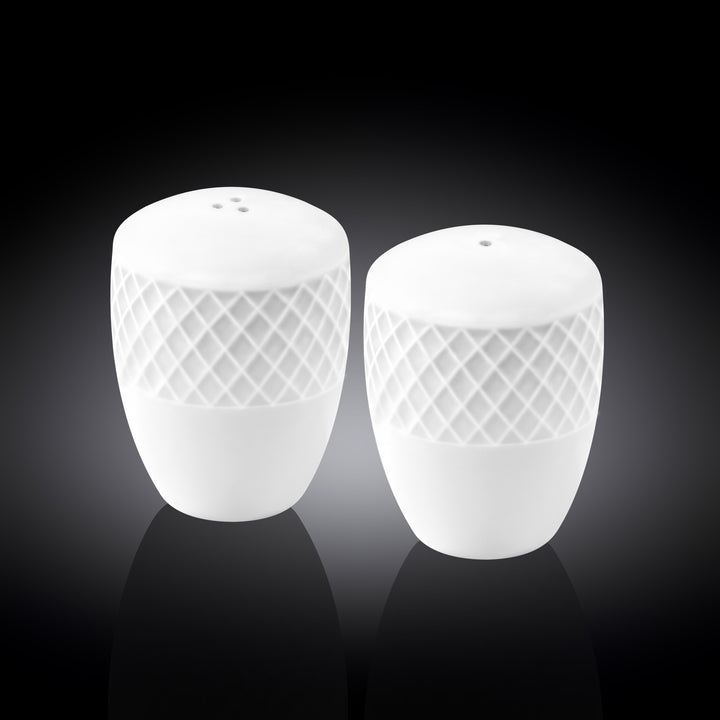 Wilmax Diamond White Salt &amp; Pepper – 2-Piece Set