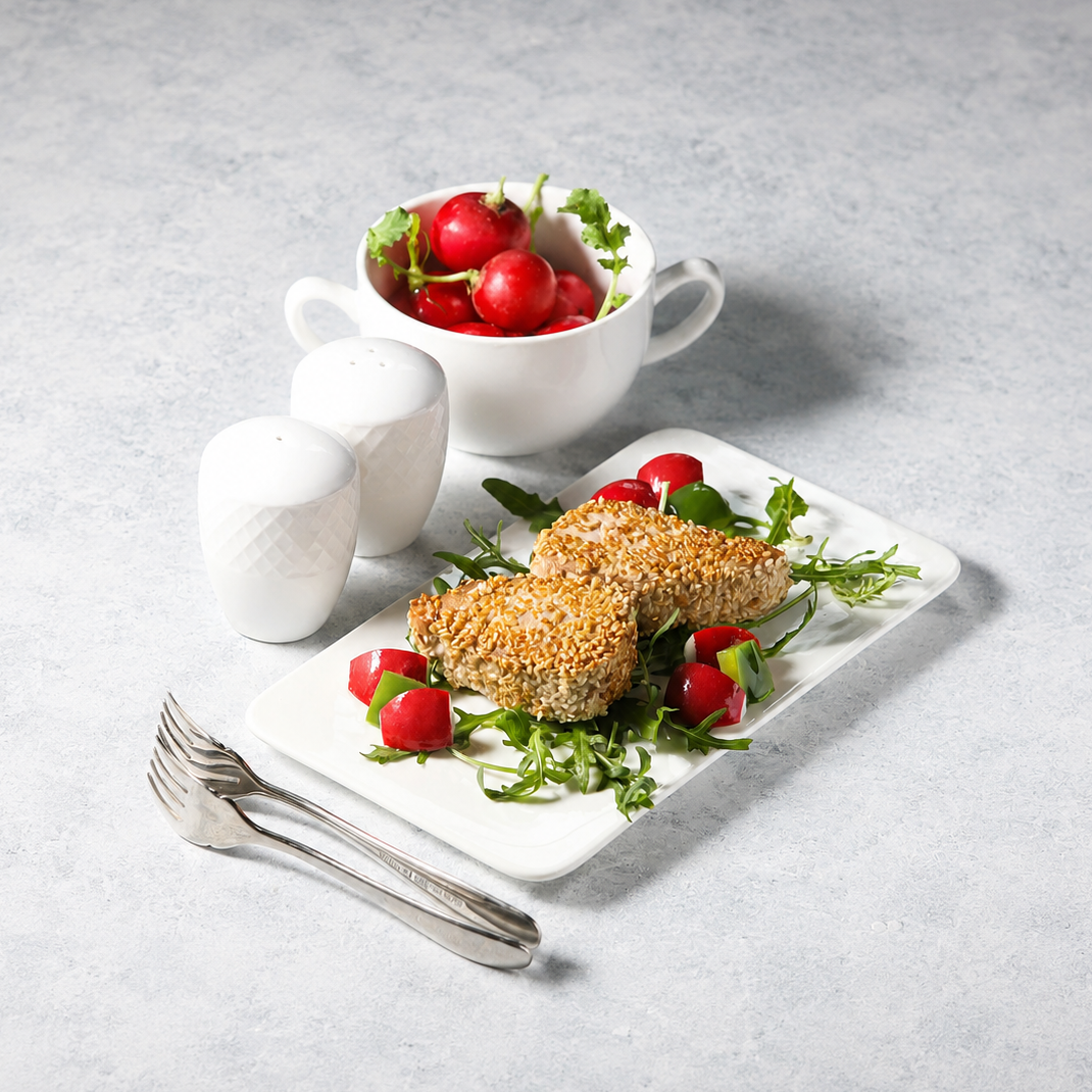 Wilmax Diamond White Salt &amp; Pepper – 2-Piece Set